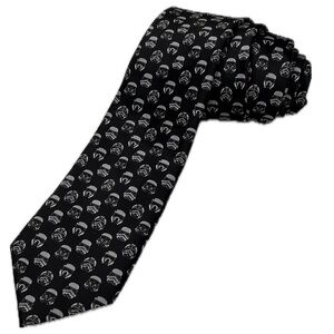 Star Wars Men’s Tie Stormtrooper Disney Black and White OS